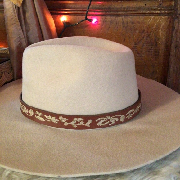 New! Wyeth wool leather band rancher